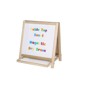 Flipside Products Tabletop Small Magnetic Green Chalkboard/Dry Erase Easel, Group Activities, Easel for Kids, Double-Sided