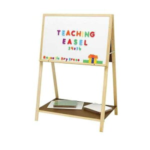 Flipside Products Magnetic Dry Erase Adjustable Teaching Easel, Attach Charts, Wide, Charting, Classroom, Presentation