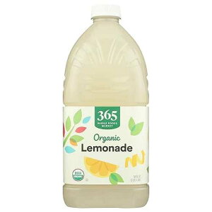 365 by Whole Foods Market�A�I�[�K�j�b�N�����l�[�h�A64�t�ʃI���X 365 by Whole Foods Market, Organic Lemonade, 64 Fl Oz