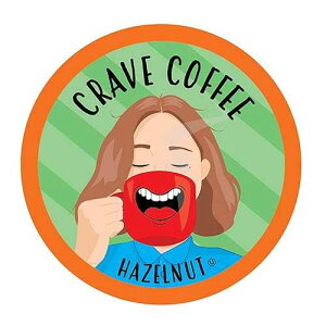 Crave Beverages �t���[�o�[�|�b�h 2 K �J�b�v �u�����[�ɑΉ��A�w�[�[���i�b�c�A40 �� Crave Beverages Flavored Pods Compatible with 2 K-Cup Brewers, Hazelnut, 40 Count
