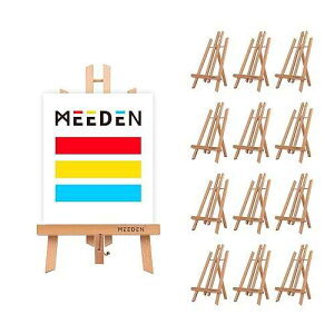 MEEDEN 16 Inch Tabletop Easel: 12 Pack Beech Wood Easel for ting - Display Table Top Easel Canvas Stand for ting Sign
