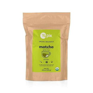 Yupik Organic Japanese Matcha Green Tea Powder 8.8 oz, USDA Certified, Non-GMO, Vegan, Raw, Kosher, Gluten-Free, Rich in Vitamin A, Ideal for Beverages & Baking