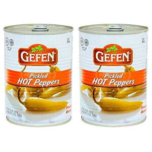 Gefen�A�n���C�����h�q�̃s�N���X�A19�I���X�i2�p�b�N�j Gefen, Pickled Hot Peppers Mediterranean Style, 19oz (2 Pack)