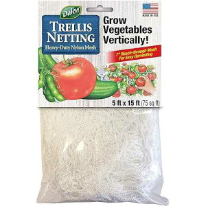 Gardeneer by Dalen Trellis Netting for Vertical Gardening ? Heavy Duty Material ? Tangle Free Nylon - 7 Mesh - 5' x 15'