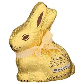 Lindt GOLD BUNNY White Chocolate, Hollow White Chocolate Candy Bunny, 3.5 oz. Bunny