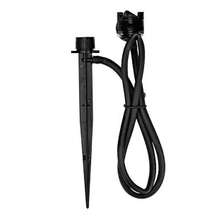 Raindrip A156CPUB Adjustable Flow Bubbler Assembly, Full-Circle Pattern, 8 Stream, with 1/4 in. Clamp N Pierce Inlet on 6 in. Stake