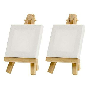 Art Alternatives Mini Canvas & Easel Set, 3 x 3, Set of 2 (AA10117)