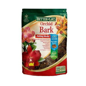 Better-Gro Orchid Bark - Premium Grade Orchid Potting Medium for Potting, Repotting, Root Development, and Water Retention, Ideal for Phalaenopsis, Epiphytic Orchids, and Tropical Plants - 4 Quarts