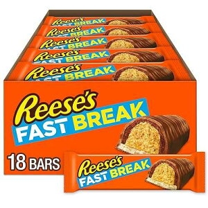 ??? ??? ???? ?? ?? ?? ?? ?, 51g (18? ?) REESE'S FAST BREAK Peanut Butter Nougat Candy Bars, 1.8 oz (Pack of 18)