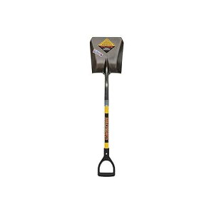 Seymour Structron 49742 STR-S701D S700 Spring Flex Series Square Point Shovel with 29 Premium Fiberglass Handle with Poly D Grip, Rear Rolled Step Head
