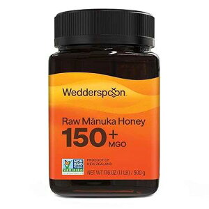 Wedderspoon Raw Premium Manuka Honey, 150+ MGO, 17.6 Oz, Unpasteurized, Genuine New Zealand Honey, Traceable from Our Hives to Your Home