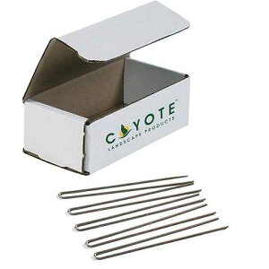 Coyote Landscape Products Galvanized Steel Plated Edge Pins (5 Pins) Garden Stakes Landscape Anchoring Spikes for Terrace Board, Landscape Edging Coil, Grass Barrier, Bender Board, Garden Liner