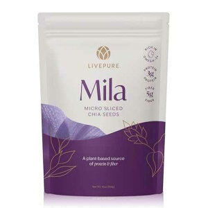 PURE Mila Chia Seed | Omega-3 & Fiber-Rich Organic Superfood | Micro-Sliced for Enhanced Absorption | Versatile for Smoothies & Meals | Vegan & Gluten-Free | 16 oz Pack