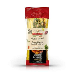 ���E�v�����^ Tiberino's Real Italian Meals Pappardelle with Porcini & Truffle Oil, Imported from Italy - 100% Natural, 7 oz, 1 Pan Cooking, No Straining Required, Cooks in Minutes, No Additional Ingredients Needed