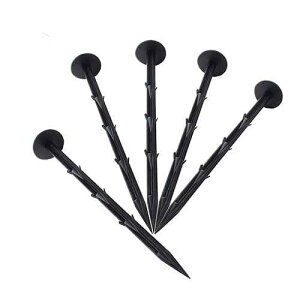 KINGLAKE 30 Pcs 0.4 Width 8 Length Plastic Garden Stakes Anchors Plastic Landscape Anchoring Spikes for Keeping Garden Netting Down,Holding Down The Tarps Tents,Weed Cover