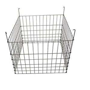 Garden Wire Compost Bin 30x30x24 inches, Black, Garden Bed Fencing MTB Supply Garden Wire Compost Bin 30x30x24 inches, Black, Garden Bed Fencing