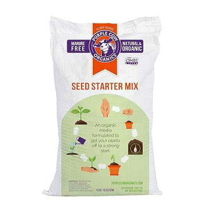 Purple Cow Organics Seed Starter 12 Quart Bag, All Natural and Organic, Fast Seedling Germination, Grows Strong Roots for Indoor Gardens, Raised Beds & Transpl