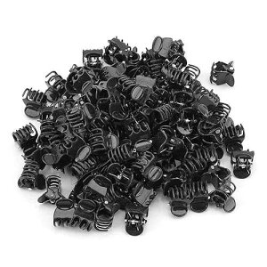 Yosoo 100Pcs Plastic Mini Stalks Support Clip,Flower Garden Tools Stem Clips,Clip Gently Supports Orchids,Fix Small Flower Stems on or Wooden Stakes