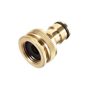 uxcell �^�J�֌��^�b�v �N�C�b�N�R�l�N�^ G1/2 G3/4 ���l�W�z�[�X�p�C�v�\�P�b�g�A�_�v�^�[�t�B�b�e�B���O ��̟��V�X�e���p uxcell Brass Faucet Tap Quick Connector G1/2 G3/4 Female Thread Hose Pipe Socket Adapter