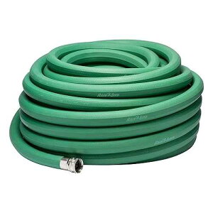 Rain Bird PGH75HF Premium High-Flow Garden Hose, Heavy-Duty 100% EDPM Rubber, Hexagonal, 3/4 Inside Diameter x 75' Long, 3/4 GHT, Green