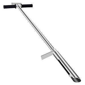 LAKAGO HOMIER 40(1 Meter) Soil Sampler Probe 304 Stainless Steel with Ejector and Foot Pedal