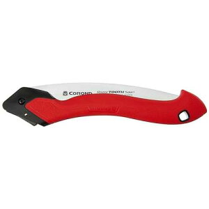 Corona Tools 10-Inch RazorTOOTH Folding Pruning Designed for Single Use | Curved Blade Hand Saw | Cuts Branches Up to 6 in Diameter | RS16150, Red