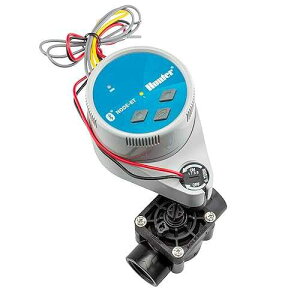 SPW Hunter Node-BT-100-Valve Single Zone Bluetooth Enabled Irrigation Controller w/ PGV-101G DC Solenoid One Station 9V Timer NODEBT100VALVE
