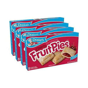 Drake's �`�F���[ �t���[�c �p�C�A�ʕ�p�C 32 �� (4 �p�b�N) Drake's Cherry Fruit Pies, 32 Individually Wrapped Pies (Pack of 4)