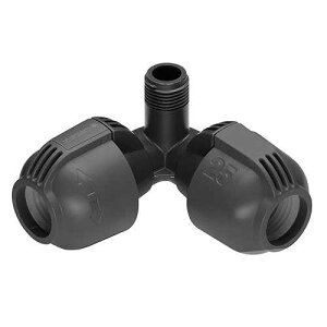 GARDENA 2782-U Angle Piece 25mm By 1/2-Inch Male Threads with Sprinkler System Pro