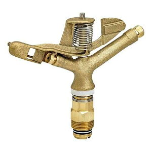 Underhill Rotating Brass Impact Sprinkler Head 360 Degree for Large Area, Lawn, Garden, Commercial Irrigation, 1-Inch Full Circle, 71-Foot, SI100F