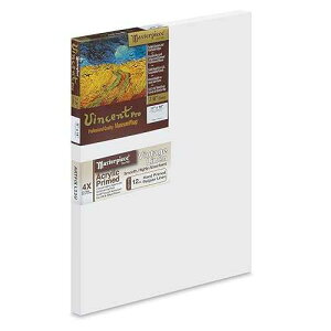MASTERPIECE 42028 Vincent Pro 7/8 Deep Vintage L22U Belgian Linen 12.0 oz Acrylic Primed Linen Stretched Canvas 11 x 14