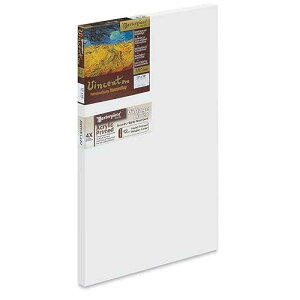 Masterpiece Artist Canvas 42030 Vincent PRO 7/8 Deep, 12 x 16, Linen 12.0oz - 4X - Vintage Acrylic Primed