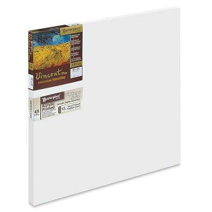 Masterpiece Artist Canvas 42043 Vincent PRO 7/8 Deep, 18 x 18, Linen 12.0oz - 4X - Vintage Acrylic Primed