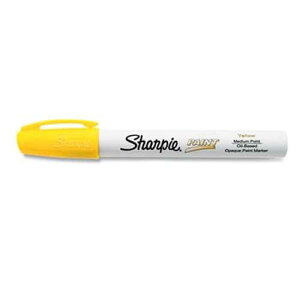 �V���[�s�[ �����y�C���g�}�[�J�[ ���� �C�G���[�C���N 3�{�p�b�N Sharpie Oil-Based t Marker, Medium Point, Yellow Ink, Pack of 3