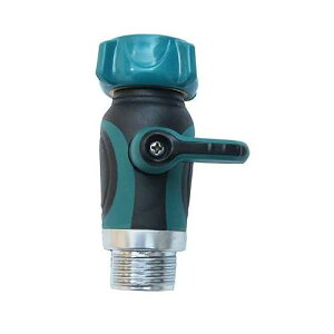 FITOOL Garden Hose Shut Off Valve, Straight Garden Hose Splitter, Heavy Duty Zinc Alloy, Faucet/Hose Connector 3/4-Inch