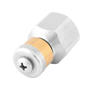 Walfront SS304 Rotating Drain Cleaning Nozzle Stainless Steel Sewer Jetter with 3/8 Female Thread For Pressure Washer