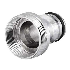 uxcell Garden Hose Quick Connect Nickel-plated Water Hose Fitting Connectors M22x1 Female & M24x1 Male Threaded Adapter