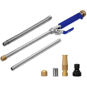 Raddile High Pressure Power Washer Wand, Watering Sprayer Cleaning Tool, Hydro Jet Water Hose Nozzle, Wand Lance for Gutter Patio Car Pet Window blue