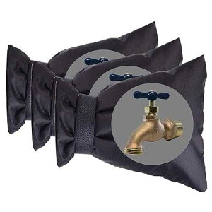 Jashem Outdoor Faucet Covers for Winter 3 Packs Hose Bib Protector Spout Cover,Garden Faucet Socks, Outside Spigot Pipe Freeze Protection Cover,Insulated Tap Pouch (small)