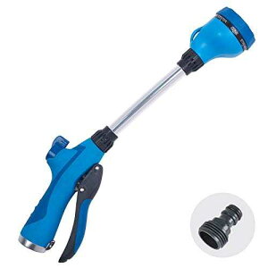 Sprout 65105-AMZ Melnor 8-Pattern 15 Watering Wand and QuickConnect Product Adapter Amazon Bundle, Blueberry Blue