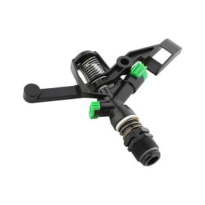 MroMax Rotate Rocker Arm Sprinkler, 3/4BSPF Plastic&Stainless Steel 360 Degree Rotate Spray Nozzle for Garden Irrigation 1Pcs