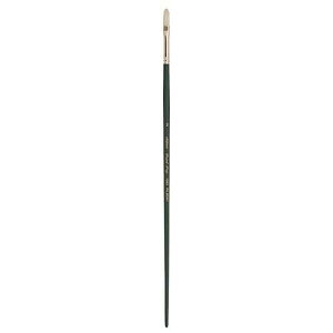 Silver Brush Limited 1003 Grand Prix Filbert Brush for Oil Paintings, Size 2, Long Handle