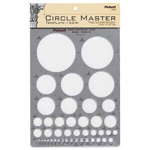 Pickett CHA1204I Circle Master Template, Range From 1/16 To 3 Inches in Diameter (1204I),Smoke