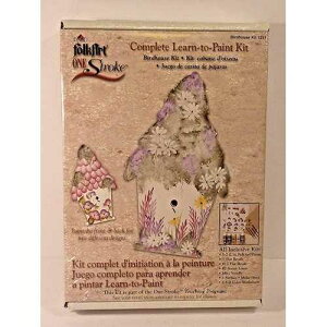 �����X�g���[�N�y�C���g�L�b�g�o�[�h�n�E�X���w�� One Stroke Learn to Paint Kit Birdhouse