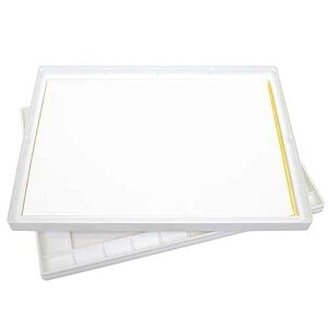 Masterson Sta-Wet Super Pro Palette, 11.5in x 15.5in Wet Palette, Doubles as a 32 Well Watercolor Palette, Keeps Wet t Fresh for Days, Made in USA