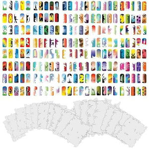 Custom Body Art Airbrush Nail Stencils - Nail Art Stencils Series #10: 400 Unique Designs from 20 Individual Templates