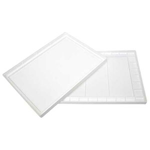 Masterson Aqua-Pro Watercolor Palette, Large 32 Well Palette for Mixing t, 11.5in x 15.5in, Lid Protects and Keeps t Clean, Plastic t Palette, ting Palette, t Holder