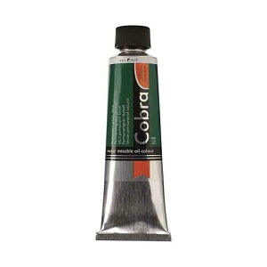 Cobra Artist Water Mixable Oil Colour - Permanent Green Deep 40ml Tube