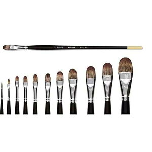 Raphael Brush Kevrin+ 8772 Synthetic Blend Brush, Filbert, 20, Natural
