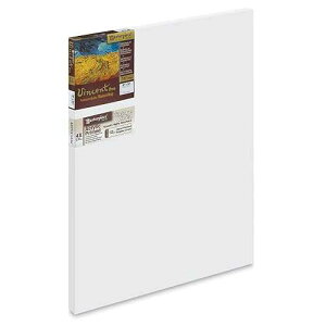Masterpiece Artist Canvas 42044 Vincent PRO 7/8 Deep, 18 x 24, Linen 12.0oz - 4X - Vintage Acrylic Primed